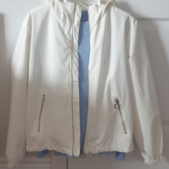 White Bomber Jacket - Picture 8 of 10